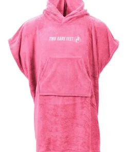 TWO BARE FEET JUNIOR TOWELLING CHANGING ROBE PINK