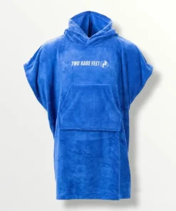 TWO BARE FEET JUNIOR TOWELLING CHANGING ROBE ROYAL BLUE
