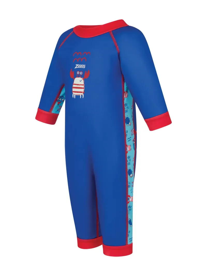 ZOGGS BOYS NAUTICAL FLEECE LINED FULLBODY JUMPSUIT NAVY/BLUE