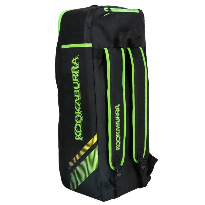 KOOKABURRA D6500 DUFFLE BAG BLACK/NEON GREEN - Image 2