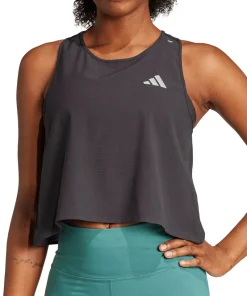 adidas Adi365 ClimaCool+ Womens Running Crop Top - Black