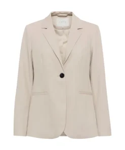 Kaffe Womens Blazer Sakura Feather Gray Melange