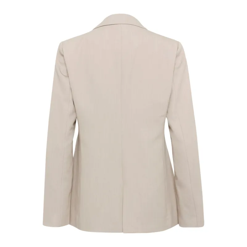 Kaffe Womens Blazer Sakura Feather Gray Melange - Image 2