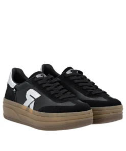 Rieker Womens Trainer W3700-00 Black/Silver