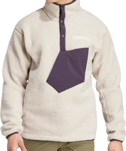 adidas Terrex Xploric High Pile Fleece Mens Sweatshirt - Beige