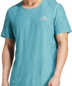 adidas Adi365 ClimaCool+ Short Sleeve Mens Running Top - Green