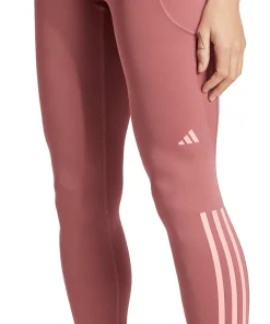 adidas DailyRun 3 Stripes Womens 7/8 Running Tights - Pink