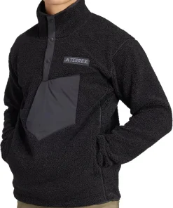 adidas Terrex Xploric High Pile Fleece Mens Sweatshirt - Black