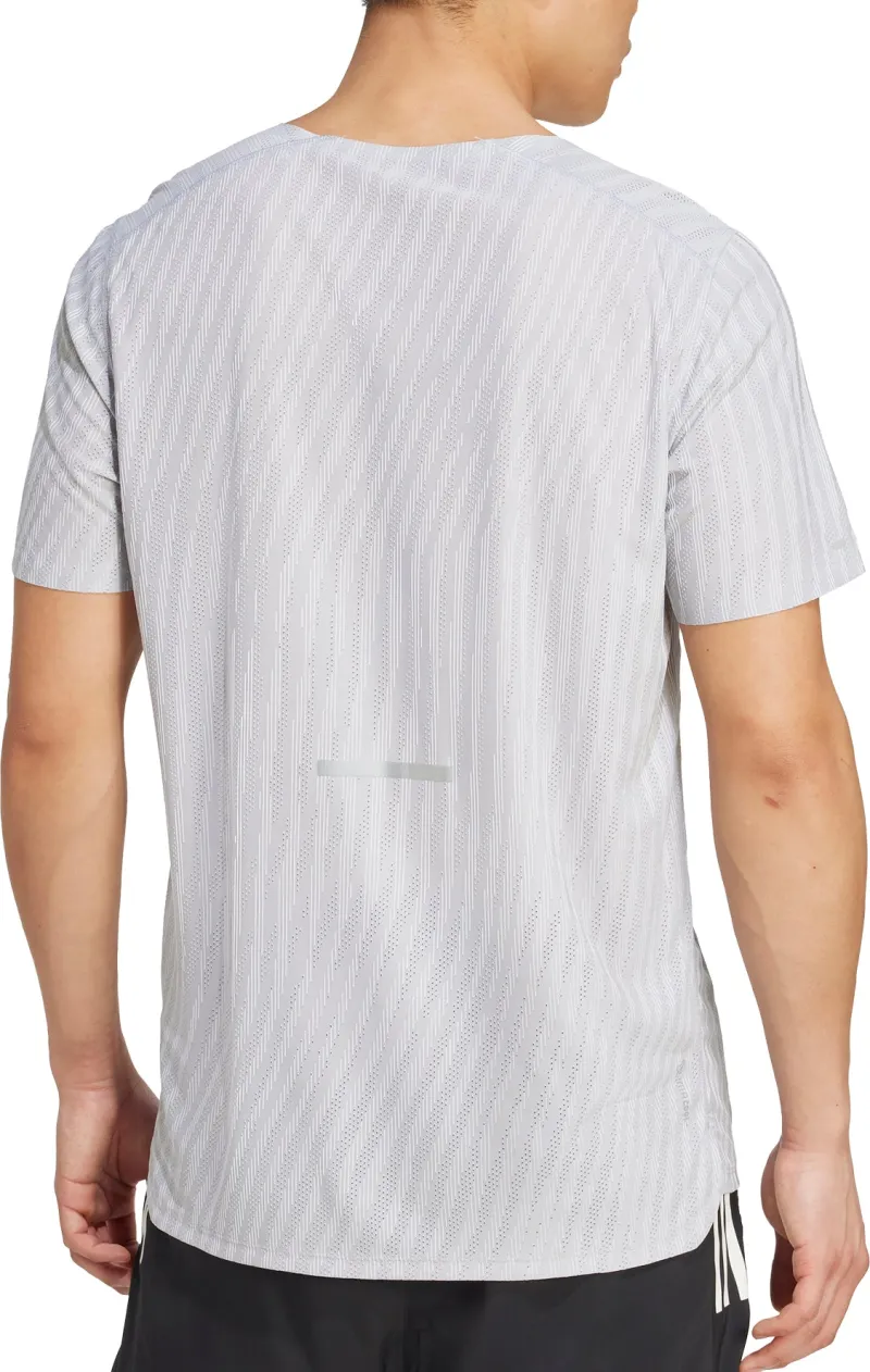 adidas Adi365 ClimaCool+ Short Sleeve Mens Running Top - Grey - Image 2