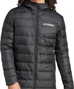 adidas Terrex Multi Light Hooded Mens Down Jacket - Black