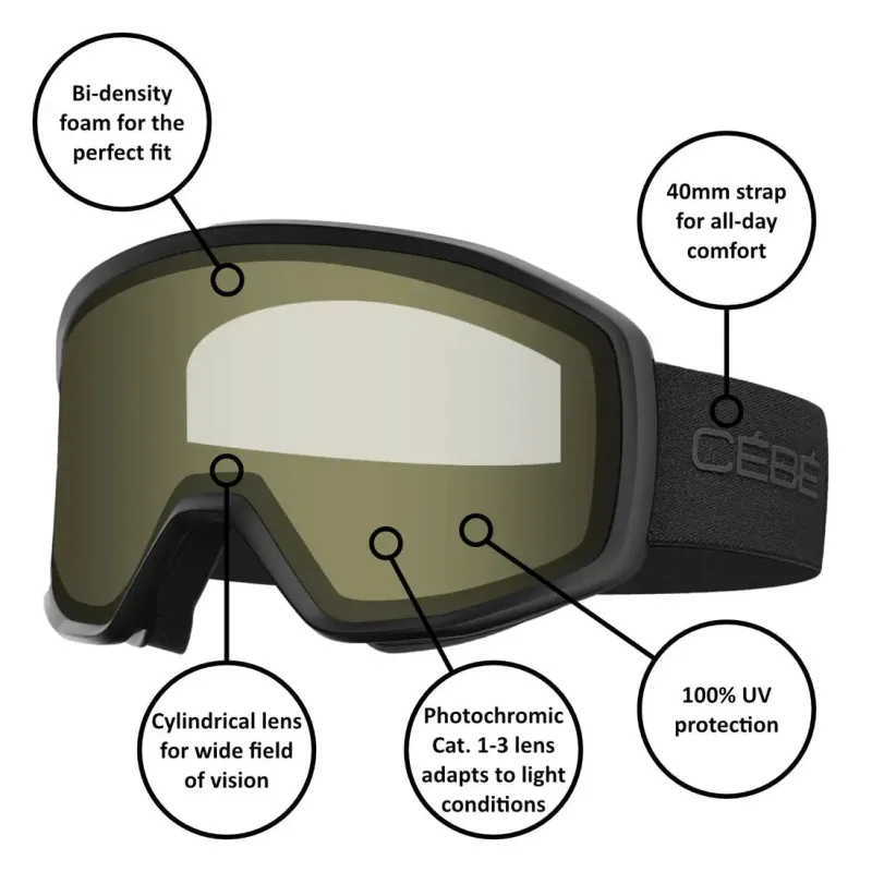RAZOR 2 VARIO BLACK SKI GOGGLES - Image 2