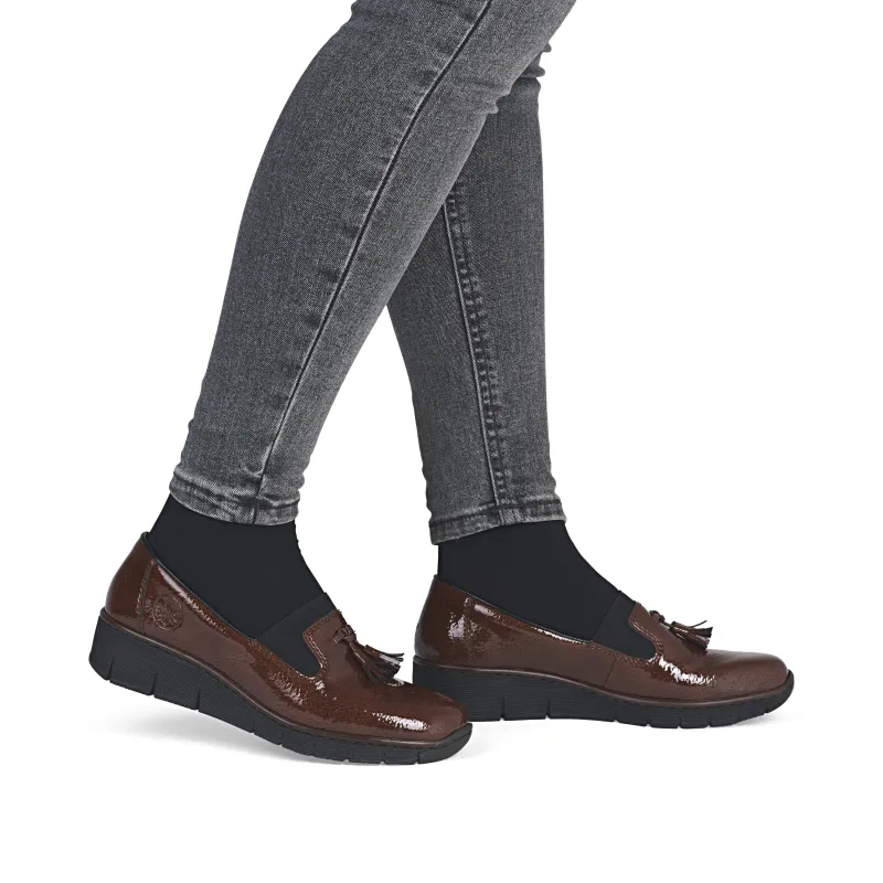 Rieker Womens Shoe 53751- 24 Brown - Image 2