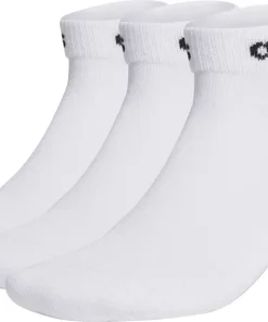 adidas Cushioned Linear (3 Pack) Ankle Training Socks - White