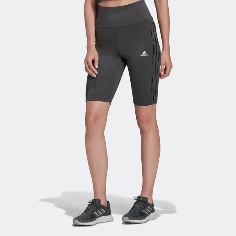 Adidas Women's Aeroready Tiger Print Short Tights HG6255