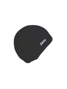 ZOGGS DELUXE STRETCH SWIMMING CAP BLACK