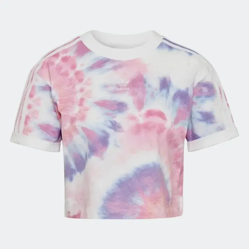 Adidas Women's Tie Dye Cropped Tee HF4504 - Image 3