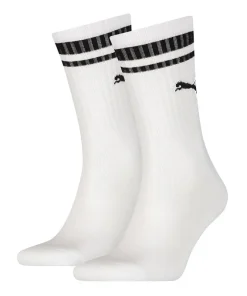 PUMA CREW HERITAGE STRIPE SOCK WHITE/BLACK