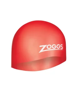 ZOGGS EASY FIT SILICONE SWIMMING CAP RED