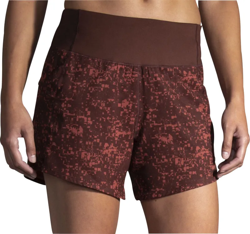 Brooks Chaser 5 Inch Womens Running Shorts - Red
