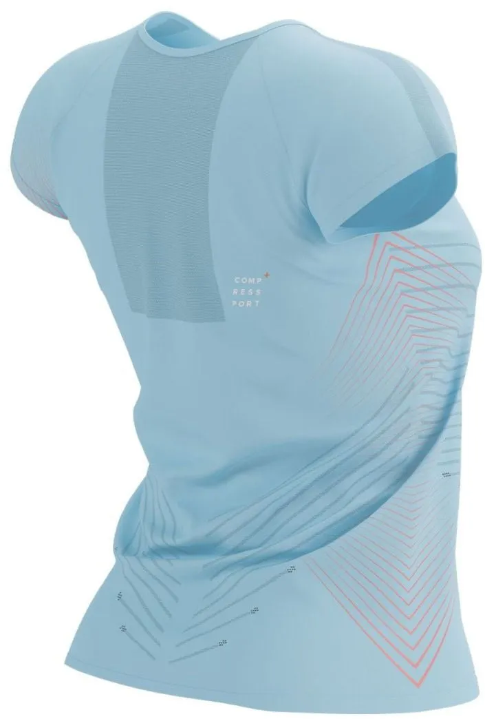 Compressport Performance Short Sleeve Womens Running Top - Blue - Image 2