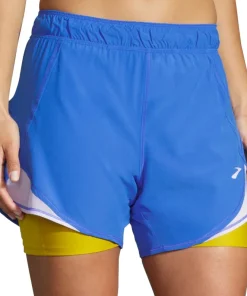 Brooks 5 Inch Chaser 2 In 1 Womens Running Shorts - Blue