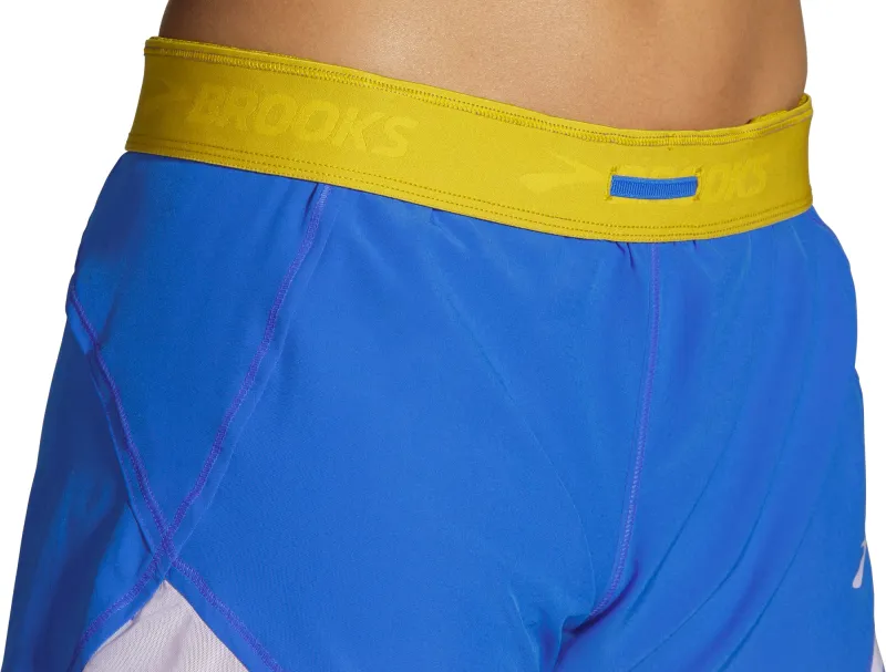 Brooks 5 Inch Chaser 2 In 1 Womens Running Shorts - Blue - Image 3