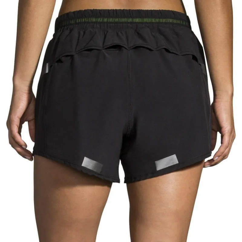 Brooks Carbonite 4 Inch Womens Running Shorts - Black - Image 2