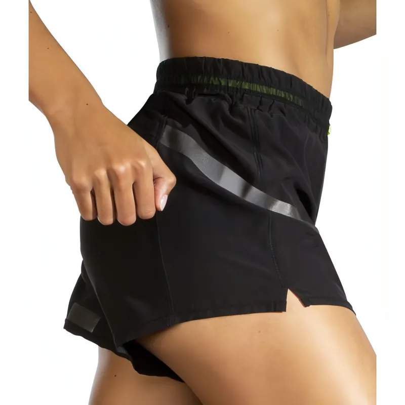 Brooks Carbonite 4 Inch Womens Running Shorts - Black - Image 3