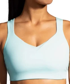 Brooks Drive Convertible Run Womens Sports Bra - Blue