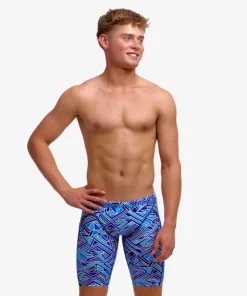 FUNKY TRUNKS BOYS TRAINING JAMMER BLUE BITS