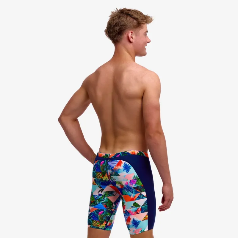 FUNKY TRUNKS BOYS TRAINING JAMMERS PALM PRISM - Image 2