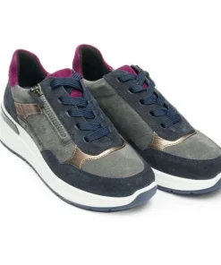 Ara Womens Trainer 12-57702 Blau/Graphite/Cashmere/Steel