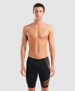 ARENA MENS DESIGN JAMMMERS BLACK/ORANGE/TURQUIOSE
