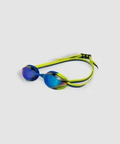 ARENA JUNIOR PYTHON MIRROR SWIMMING GOGGLE BLUE/LIME