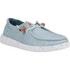 HEYDUDE Wendy Heathered Slub Tropical Shoe Blue