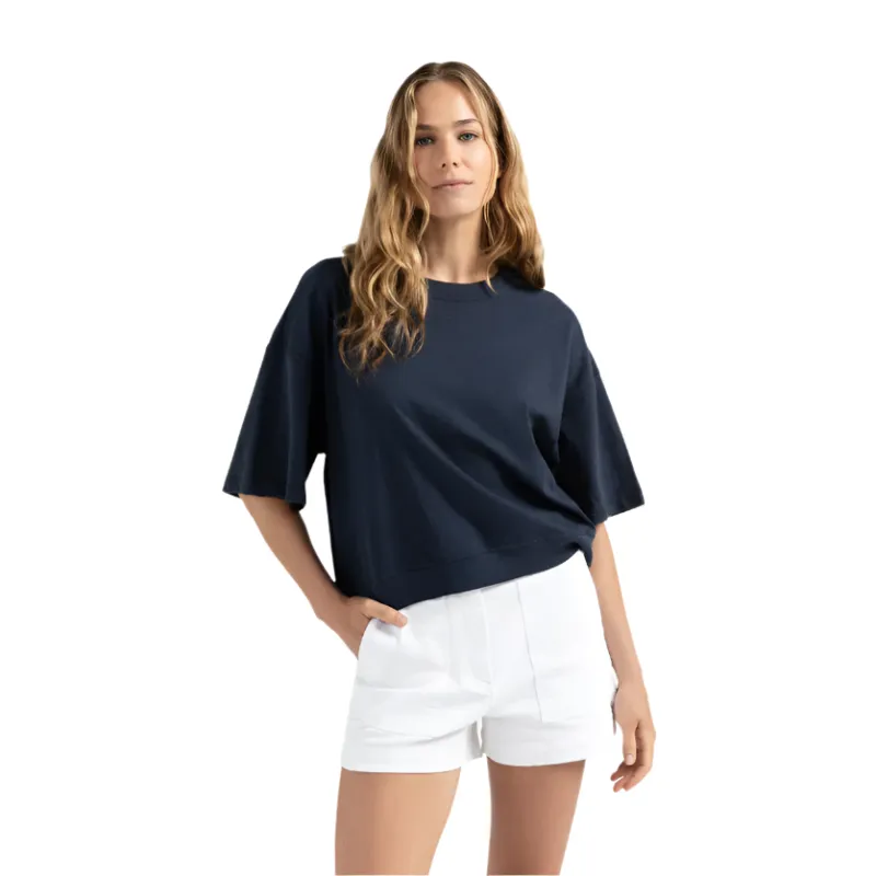 YAYA Womens T-Shirt 01-109089-506 Total Eclipse Blue