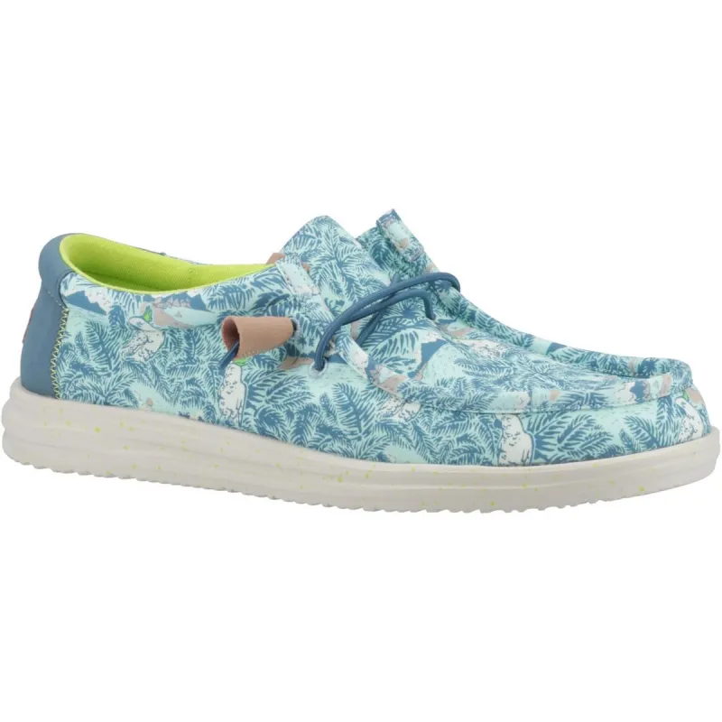 HEYDUDE Wally H2O Tropical Shoe Blue Tropical