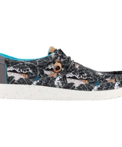 HEYDUDE Wally H2O Tropical Shoe Black Tropical