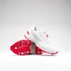 GRAY NIC JUNIOR VELOCITY 5.0 CRICKET SPIKES WHITE/RED