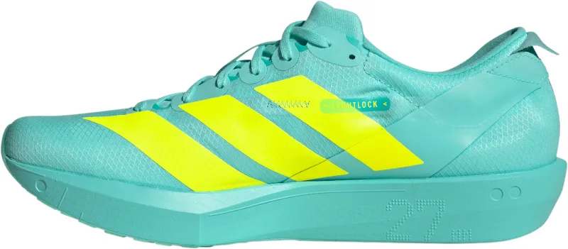 adidas Adizero Adios 9 Mens Running Shoes - Green - Image 3