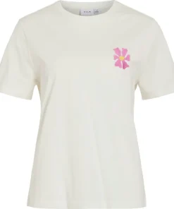 Vila Womens Visybil Flora Top Snow White/Flower