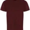 TRIDRI PERFORMANCE T SHIRT BURGUNDY/BLACK MELANGE