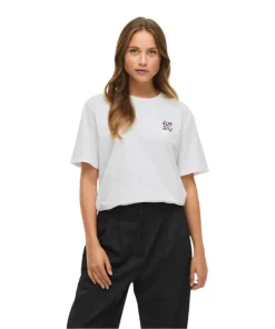 Vila Womens T-Shirt Sage SS Optical Snow FIG