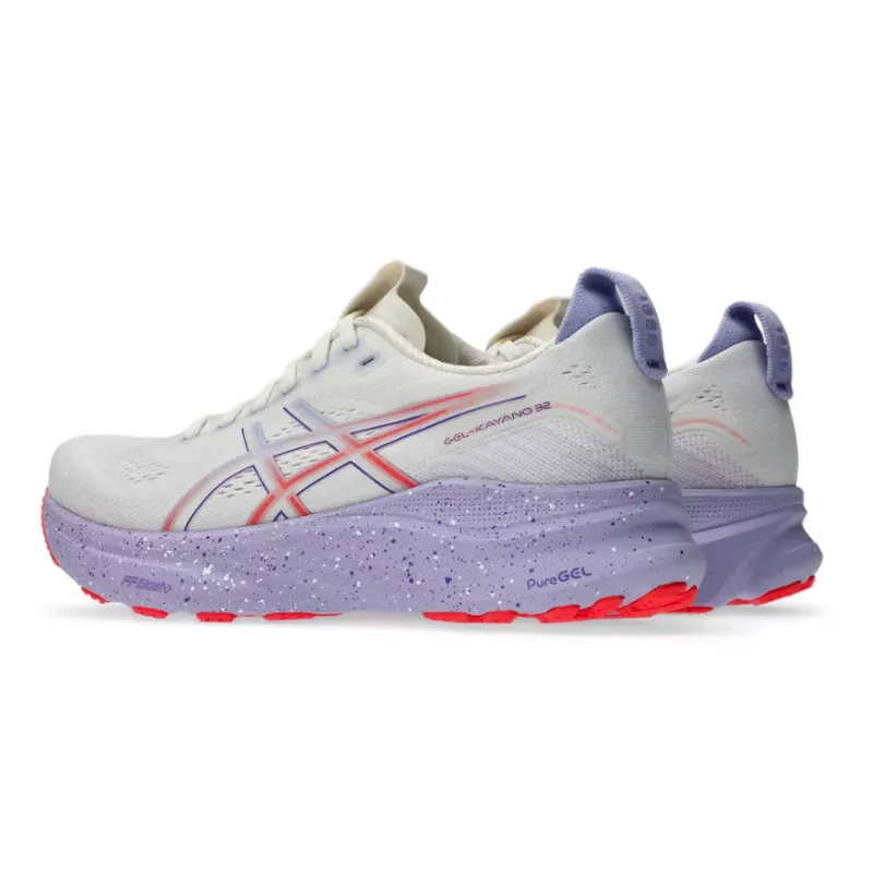 Asics Womens Trainer Gel- Kayano 32 Tokyo Cream/Edo Purple - Image 2