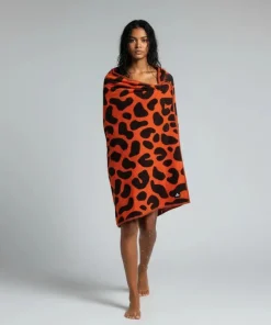 Adidas Rich Mnisi Leopard Print Towel - True Orange HD4765