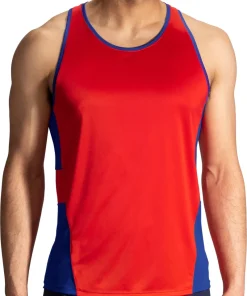 Brooks Stealth Mens Running Vest - Red