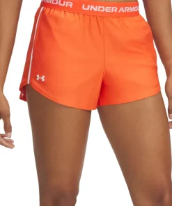 Under Armour Play Up 3 Inch Womens Running Shorts - Orange