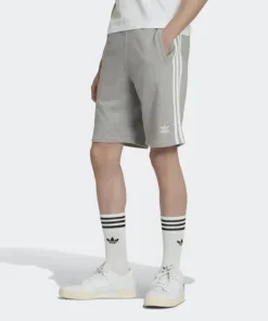 adidas 3-Stripes Sweat Shorts Grey Men's DH5803