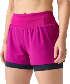 Brooks 3 Inch high Point 2.0 2 In 1 Womens Running Shorts - Pink