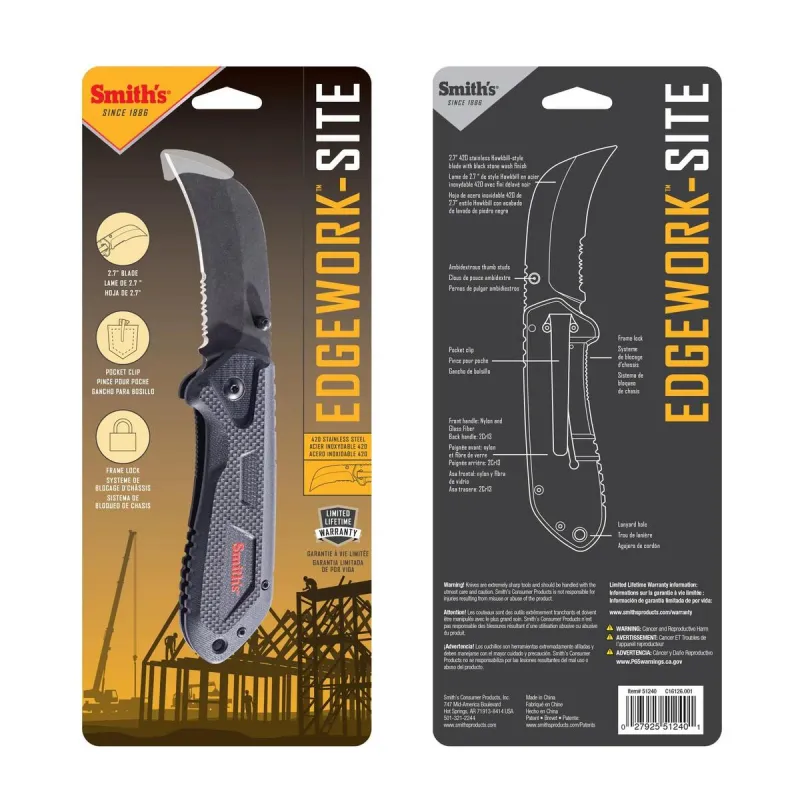 Smiths Hawk Bill Folding Knife